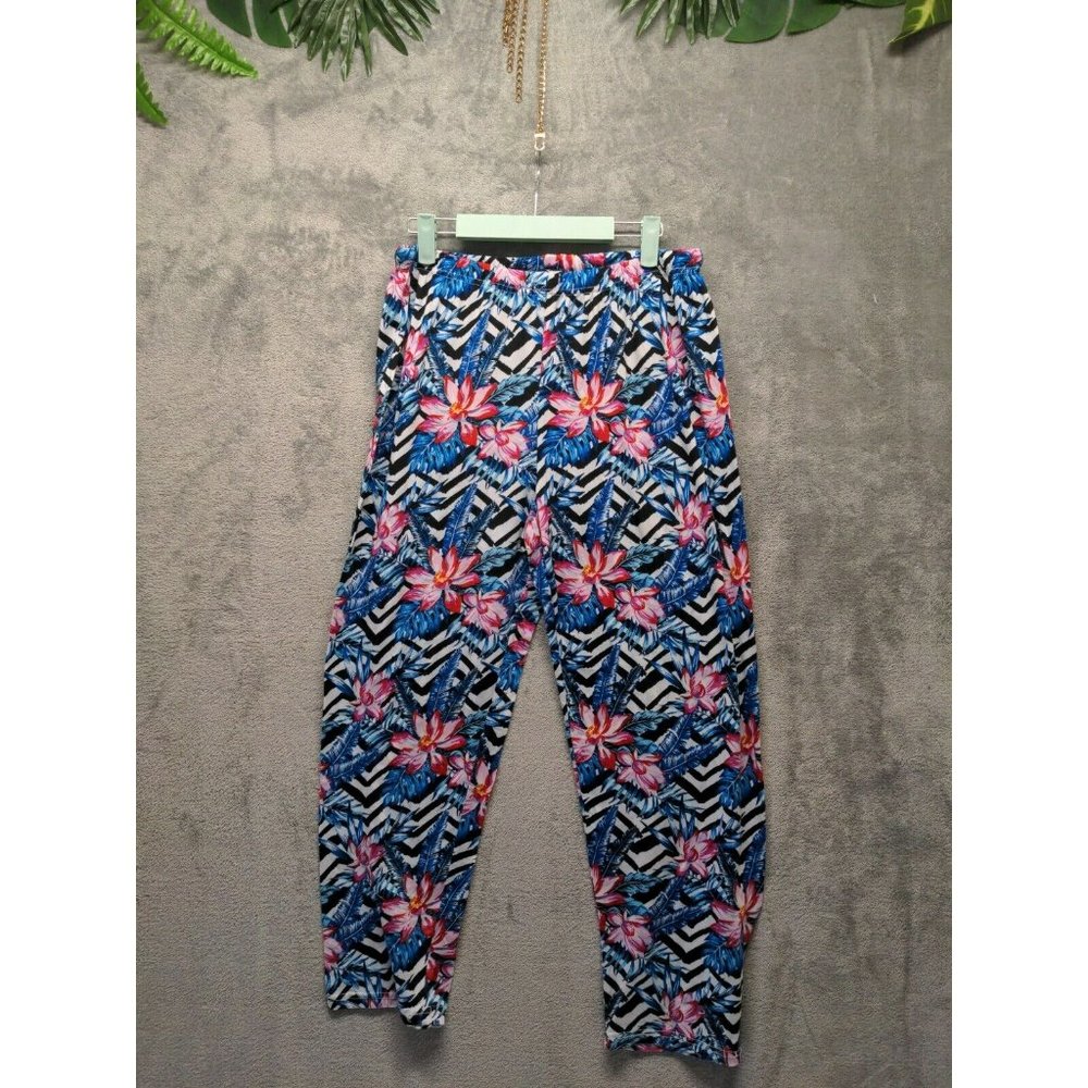 BOBBIE BROOKS Women Sleepwear Legging Floral Multicolor Size L(12-14)